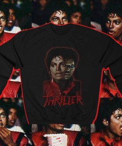Michael Jackson Thriller Bred Sweatshirt Bred Air Jordan 1 2 3 4 5 Unisex Match With 11 Gift Pullover