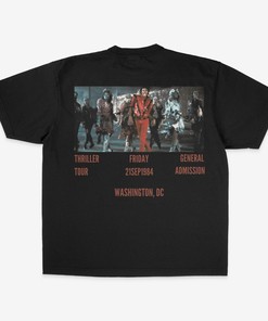 Michael Jackson Thriller Concert Tour Crewneck T Shirt | Mj Tee