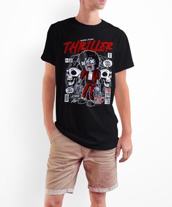 Michael Jackson Thriller &Quot;Inside A Killer Thriller Tonight Cause This Is Thriller Pop Art Classic Unisex Crewneck T-Shirt