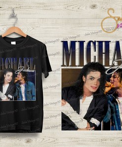 Michael Jackson Unisex Shirt Vintage Michael Jackson Rap Hip Hop 90S Retro T Shirt
