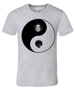 Michael Jackson Yin Yang Shirt, Mens Athletic Gray, Premium Tee Tshirt