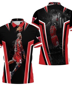 Michael Jordan Chicago Bulls Dunk Polo Shirt All Over Print Shirt 3d T-shirt