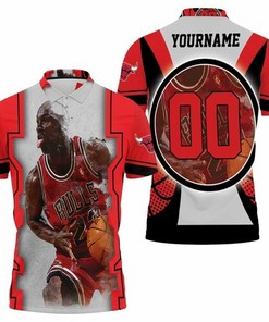 Michael Jordan Chicago Bulls Legendary 23 Personalized 3D All Over Print Polo Shirt