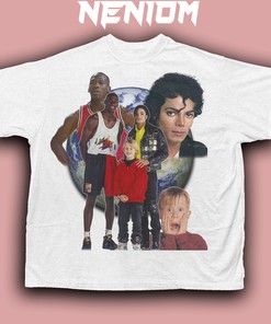 Michael Jordan Michael Jackson Macaulay Culkin Vintage Inspired Shirt Fashion