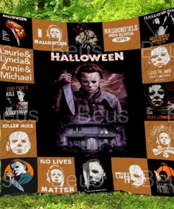 Michael Meyers Horror Movie Halloween Quilt Blanket Bedding Set