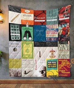 Michel Foucault Books Quilt Blanket Bedding Set
