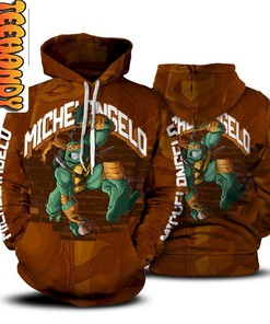 Michelangelo Ninja Turtle 3D Hoodie