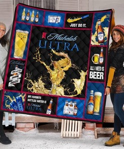 Michelob Ultra All I Need Is Beer Fan Gift Quilt