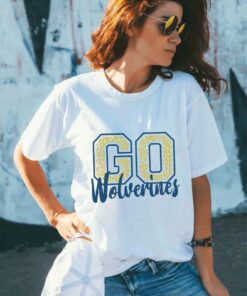 Michigan Football Gear, Go Wolverines T-Shirt