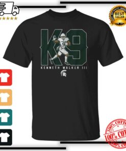 Michigan State Kenneth Walker Iii K9 Michigan State Spartanst Football T-Shirt