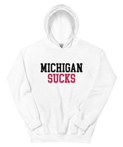 Michigan Sucks Ohio State Rivalry Hoodie Sweatshirt Shirt Gifts for Fans