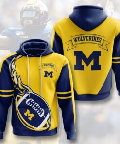 Michigan Wolverines Custom Hoodie 3D 1