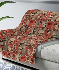 Mickey And Minnie Mouse Best Seller Fleece Blanket Gift For Fan, Quilt Blanket Bedding Set Gift