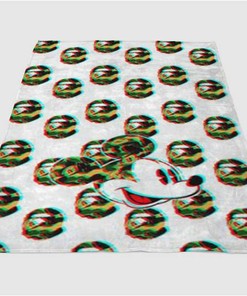 Mickey Bape Sherpa Fleece Blanket Gifts for Family, for Couple