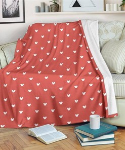 Mickey Hat Sherpa Fleece Blanket Gifts for Family, for Couple