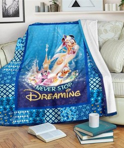 Mickey Minnie Glitter Castle Disney Inspired Bedroom Livingroom Office Home Decoration Sherpa Blanket Fleece Blanket Funny Gifts
