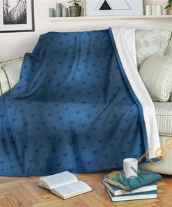 Mickey Mouse Disney Blue Sherpa Blanket Fleece Blanket Funny Gifts