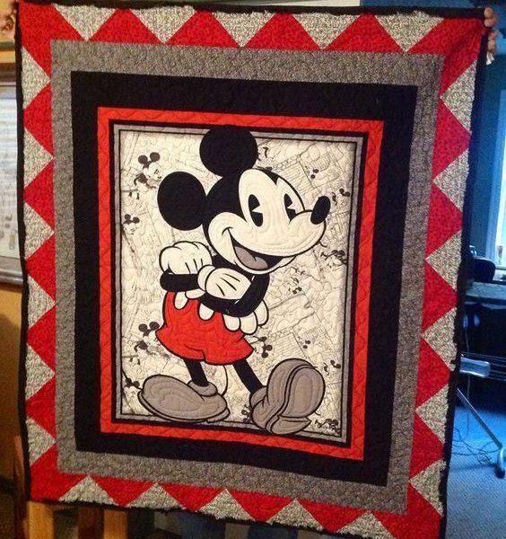 Mickey Mouse Fabric 3d Quilt Blanket