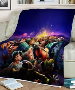 Mickey Mouse Gift, Disneyland Paris Update Magic Moments Festival Gift For Fan Comfy Throw Blanket Gift
