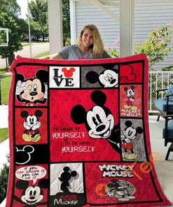 Mickey Mouse Quilt Blanket Bedding Set