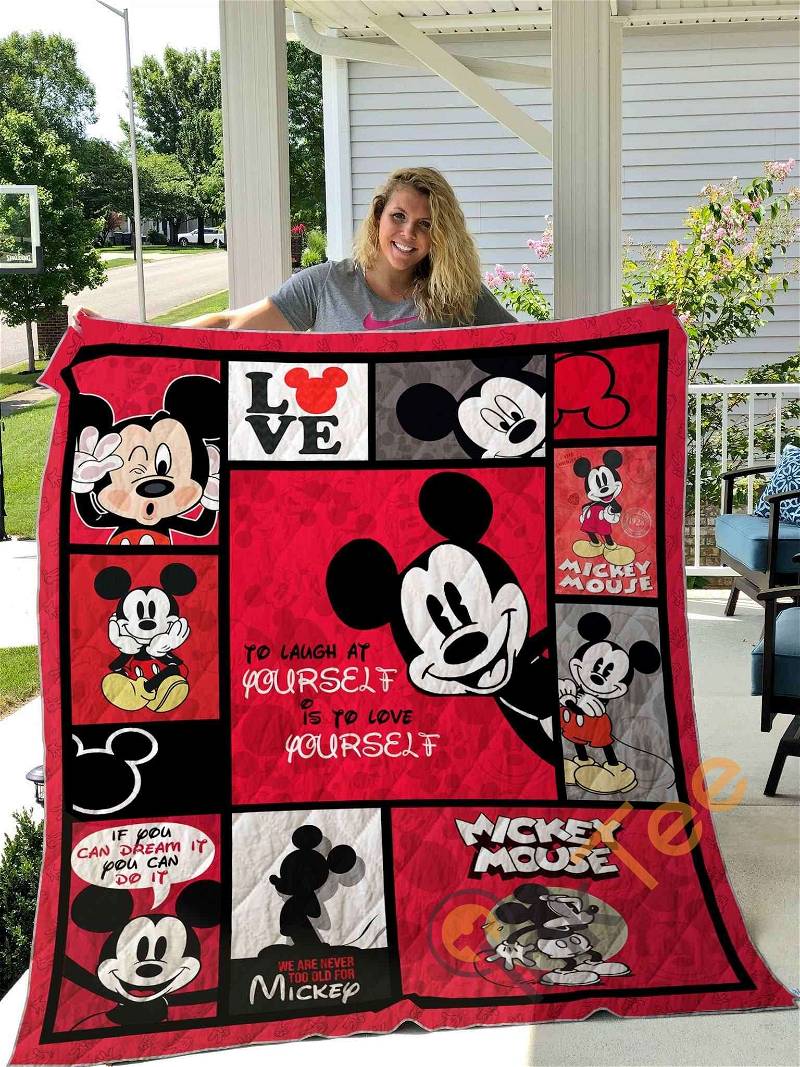 Mickey Mouse Quilt Blanket Bedding Set