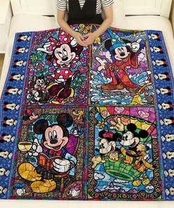 Mickey Mouse Quilt Blanket Bedding Set For Fans