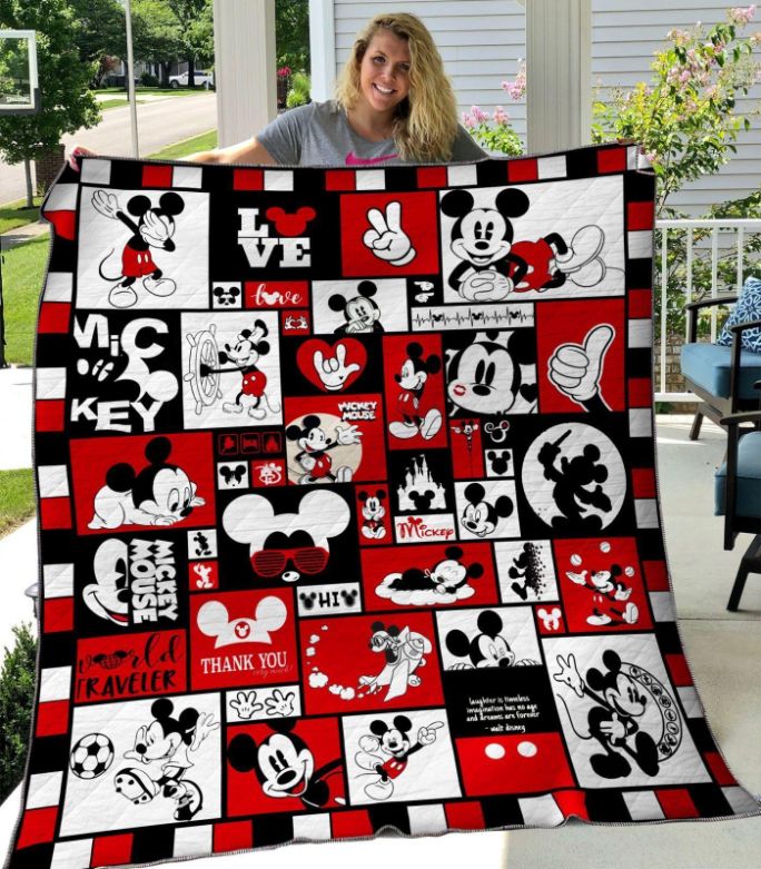 Mickey Mouse Quilt Blanket Bedding Set LI3172010