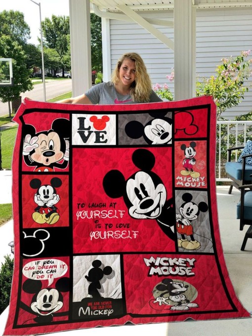 Mickey Mouse Quilt Blanket Bedding Set for Home Décor