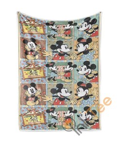 Mickey Mouse Sherpa Fleece Blanket Gifts for Family, for Couple
