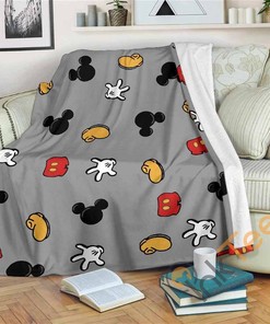 Mickey Mouse Sherpa Fleece Blanket Gifts for Kid