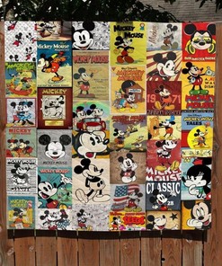 Mickey Mouse Timeline Th Years Customize Quilt Blanket Bedding Set