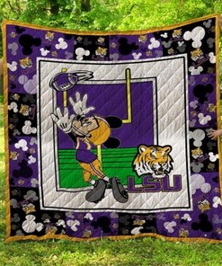 Mickey Ncaa Lsu Tigers Collected Quilt Blanket Bedding Set