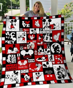 Mickey Quilt Blanket Bedding Set for Home Décor