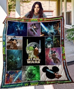Mickey Yoda Characters Quilt Blanket Bedding Set