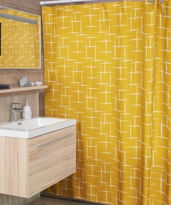 Mid Century Modern Personalized Shower Curtain With Mcm Design For Retro Bathroom Decor, Home Decor