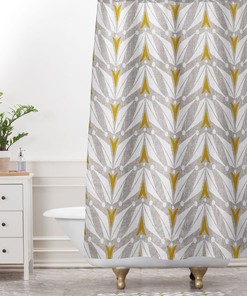 Mid Century Modern Shower Curtain, Bathroom Decor, Fabric Shower Curtain, Geometric Shower Curtain, Retro