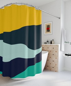 Mid Century Modern Shower Curtains - A Retro Touch Bathroom Decor