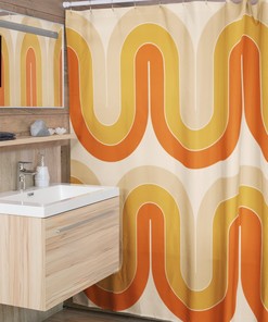 Mid Century Modern Shower Curtains - A Retro Touch To Bathroom, Home Decor