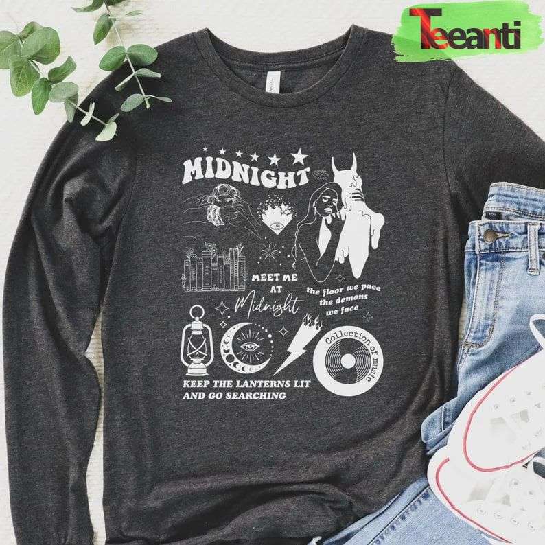 Midnights Album Long Sleeve Favorite T-Shirt
