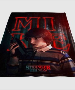 Mike Stranger Things Sherpa Fleece Blanket Gifts for Family, for Couple