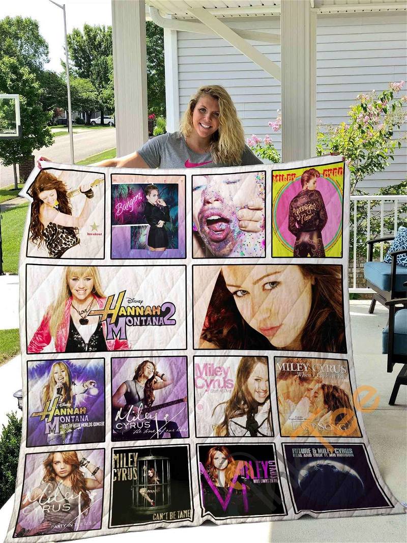 Miley Cyrus Quilt Blanket Bedding Set