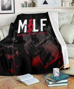 Milf Sherpa Fleece Blanket Gifts for Family, for Couple