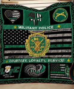 Military Police Courtesy Loyalty Service 3D Quilt