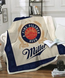 Miller Lite Fleece Blanket for Home Décor