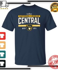Milwaukee Brewers 2021 Nl Central Division Champions Locker Room T-Shirt