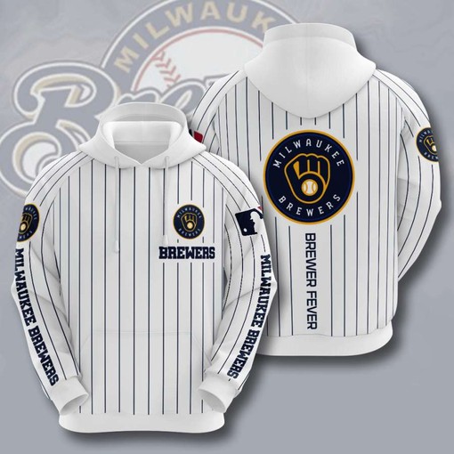 Milwaukee Brewers Custom Sport All Over Print Hoodie 3D 3