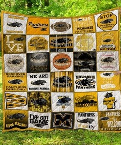 Milwaukee Panthers Ncaa Collection Combined Collection Quilt Blanket Bedding Set