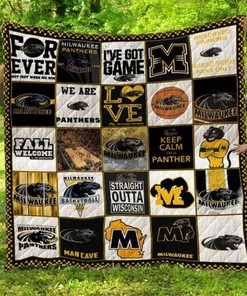 Milwaukee Panthers Ncaa Collection Combined Quilt Blanket Bedding Set