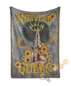 Mind Of A Hustler Heart Of A Queen Sherpa Fleece Blanket Gifts for Family, for Couple