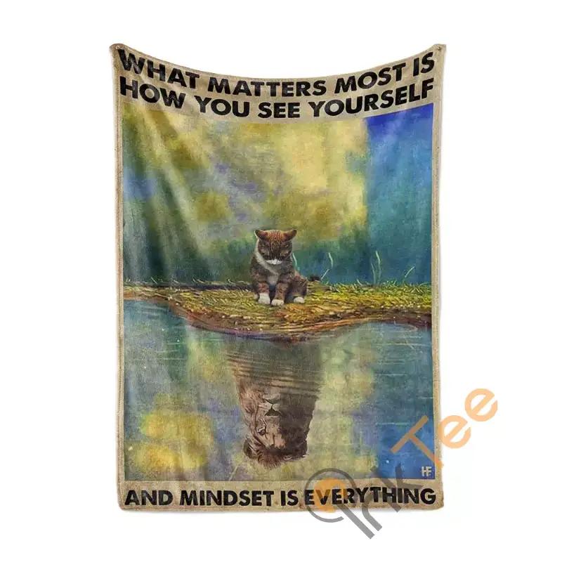 Mindset Is Sherpa Fleece Blanket Gifts for Family, for Couple